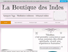 Tablet Screenshot of boutiquedesindes.com